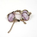 Bracelet GOOSSENS pierres violettes