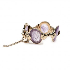 Bracelet GOOSSENS pierres violettes