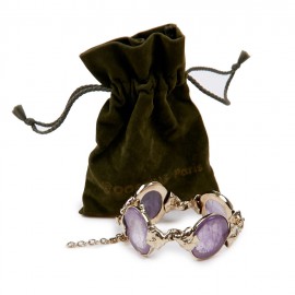 Bracelet GOOSSENS pierres violettes