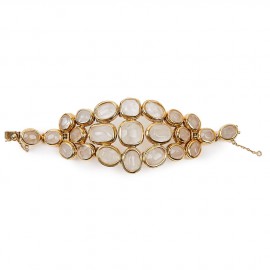 Bracelet GOOSSENS cabochons cristal de roche