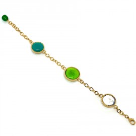 Bracelet MARGUERITE DE VALOIS pâte de verre