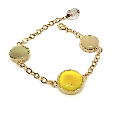 Bracelet MARGUERITE DE VALOIS pâte de verre