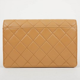  Pochette Vintage CHANEL cuir beige