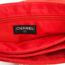 CHANEL Vintage Coral Suede Bag