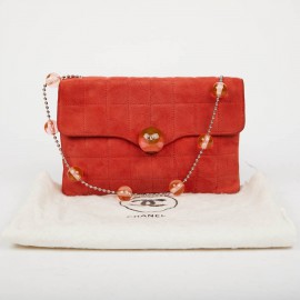 Sac CHANEL suede corail