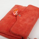 CHANEL Vintage Coral Suede Bag