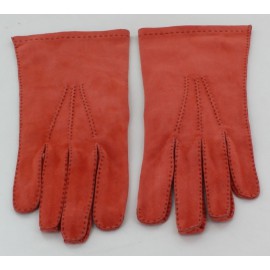 Gants HERMES en veau velours