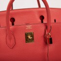 HERMES Birkin 40 Bag in Peony Togo Leather