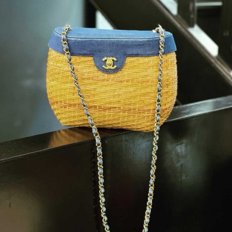 Sac CHANEL osier et Jean's