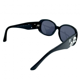 Lunettes de soleil Chanel noir à fleurs