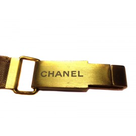 Ceinture CHANEL T 80 chaîne en maille dorée