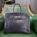 Birkin 35 HERMES porosus noir