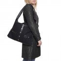 Sac CHANEL Girl en tweed noir et brillants 