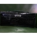 Kelly cut HERMES crocodile porosus noir