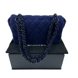 Sac éponge CHANEL bleu