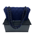 CHANEL Timeless Blue Terrycloth Bag