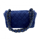 CHANEL Timeless Blue Terrycloth Bag