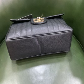 Sac CHANEL Jumbo cuir grainé noir 