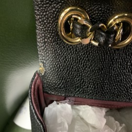 Sac  CHANEL Jumbo  cuir grainé noir 