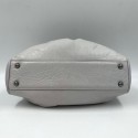 Sac gris clair CHANEL cuir vieilli