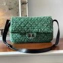 Sac CHANEL tweed vert