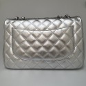 Jumbo CHANEL cuir argent