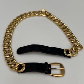 Ceinture CHANEL chaine et cuir