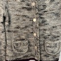 CHANEL gray wool jacket T42