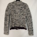 CHANEL gray wool jacket T42