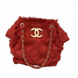 Cabas CHANEL Tweed corail