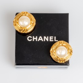 Clips CHANEL Vintage perle