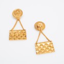 CHANEL vintage Bag Clip-on Earrings 