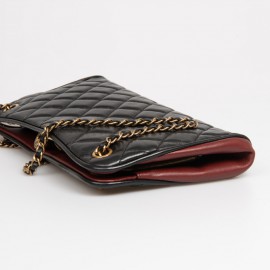 Sac CHANEL cuir d'agneau bicolore