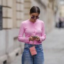 CHANEL Rectangular Clutch in Pink Plexiglass