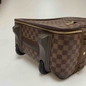 Bagage roulant LOUIS VUITTON damier marron