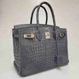 Birkin 30 HERMES crocodile porosus brighton