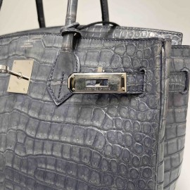 Birkin 30 HERMES crocodile porosus brighton