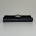 Wallet on chain CHANEL noir et perles