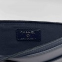 CHANEL card holder in  midnight blue leather 