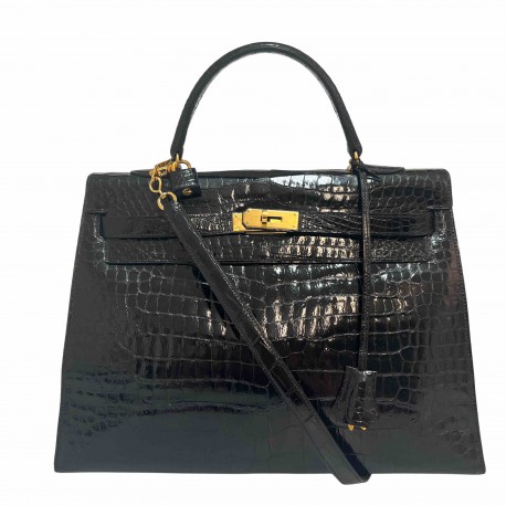 Kelly 35 HERMES crocodile Porosus