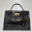 Kelly 35 HERMES crocodile Porosus