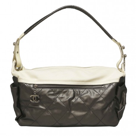 Sac de sport CHANEL toile gris