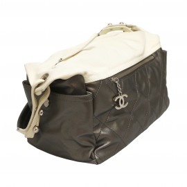 Sac de sport CHANEL toile gris