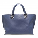 Cabas CHANEL cuir bleu