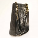 Cabas CHANEL vintage transparent CC en cuir