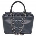 Sac CHANEL cuir bleu