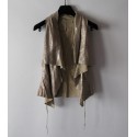 veste DROME ss manches beige nacré TM