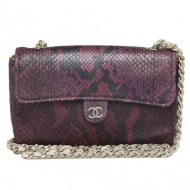 Mini sac ceinture CHANEL lezard violet