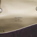 CHANEL Mini Belt Bag in Purple Lizard 