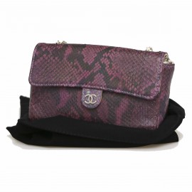 Mini sac ceinture CHANEL lezard violet